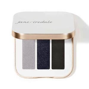 Jane Iredale PurePressed Eye Shadow Triple – Blue Hour – Grey Deep Blue Charcoal